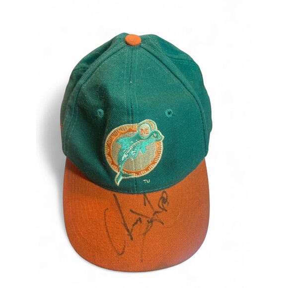 Miami Dolphins Signed Team NFL APex One  Snapback Baseball Truckers Hat Old Logo - Picture 2 of 5